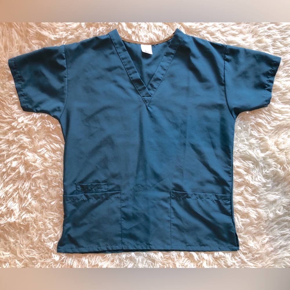 M Teal Medline Scrub Top